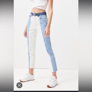 Pacsun Tri Patch Mom Jean